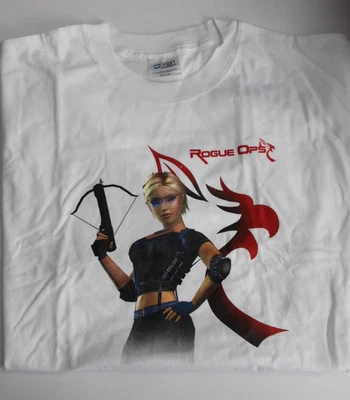 Rogue Ops T-Shirt LARGE 2003 Video Game Promo Xbox PS2 Gamecube Rare Vintage NEW - Image 1 of 4
