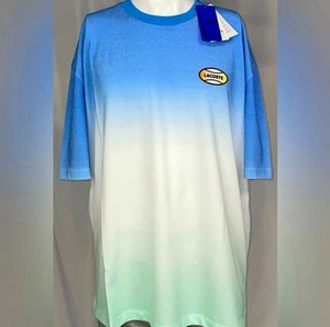 Lacoste Live Ombré Blau Weiß Grün Performance Shirt Baumwolle Neu XL Jersey Neu - Bild 1 von 6