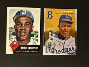 Jackie Robinson Lot (2) Brooklyn Dodgers Legend Hall Of Famer - Picture 1 of 2