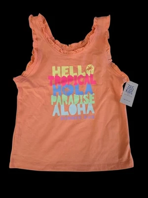NWT Girls Ruffle Edge Tank Top – Size 6 - Casual Fun - Image 1 of 3