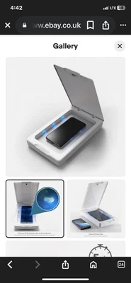 Limpiador desinfectante UV para teléfono ZAGG Invisible Shield - Blanco - TOTALMENTE NUEVO en CAJA Foto 1 de 4