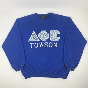 Vintage Delta Phi Epsilon Schwesternschaft Sweatshirt Towson College Rundhalsausschnitt Medium - Bild 1 von 10