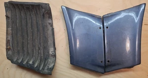 Porsche 911 G 2x Endstücke Seitenteile Stossstange hinten Blech + 1x Faltenbalg - Picture 1 of 7