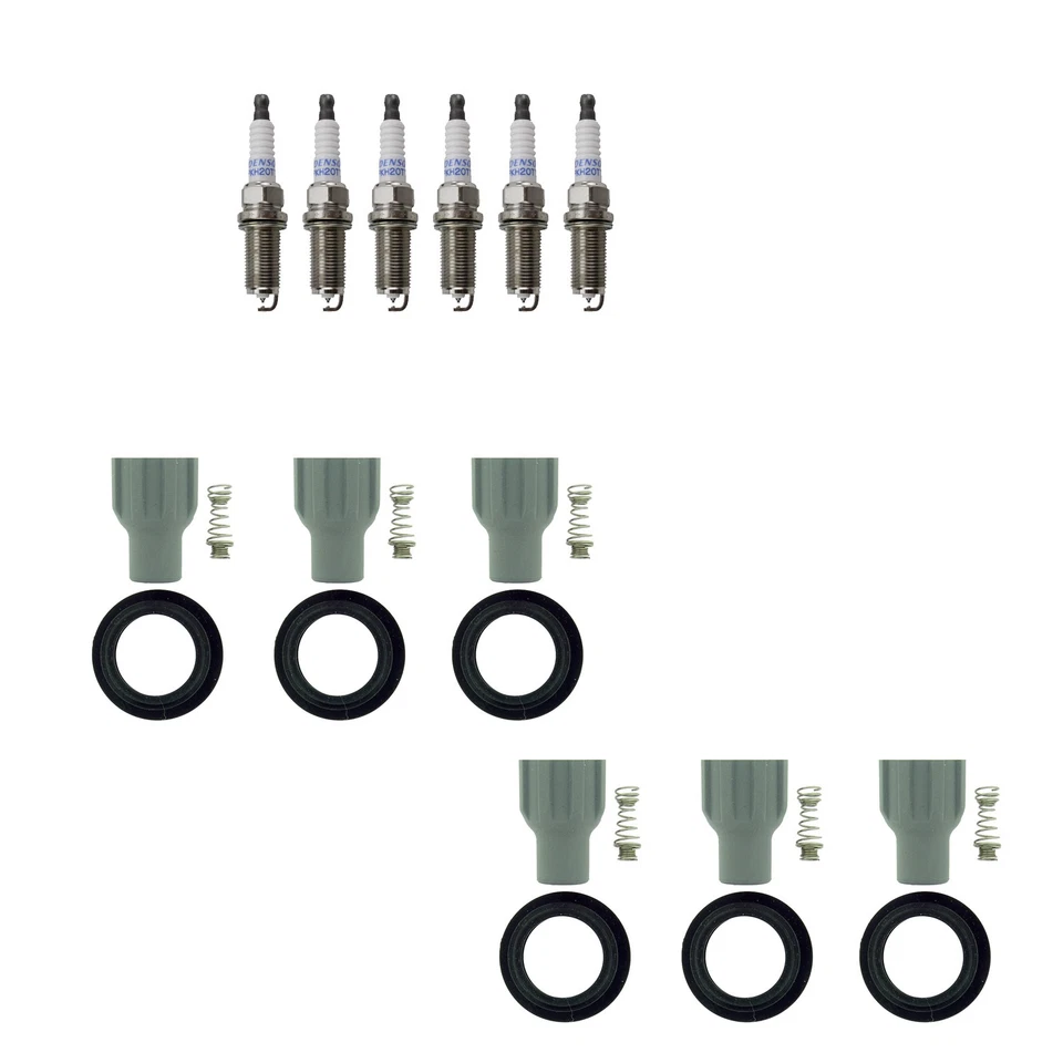 Kit de botas de bobina de encendido Denso 6 Platinum TT Plugs & NGK para Saab 9-5 2,8 L V6 Foto 1 de 1
