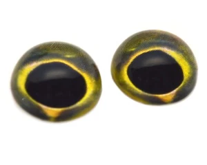 Pair High Dome Altum Angelfish Half Sphere Glass Eyes Taxidermy Jewelry Art - Picture 1 of 6