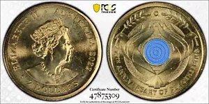 2022-C Australia Two Dollar $2 Peacekeeping - C Mint Mark Coin - PCGS MS67 - Picture 1 of 2