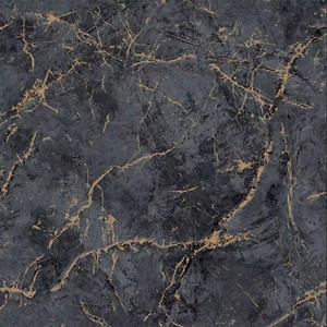 Black Gold Marble Wallpaper Metallic Textured Effect Heavy Weight Vinyl Lounge - Picture 1 of 2