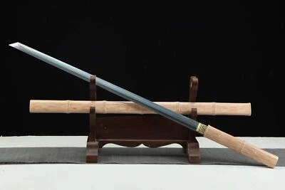 Ninja Japonés Samurai Shirasaya Espada Recta Katana Arcilla Templada T10 Acero Foto 1 de 4