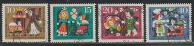 Germany 1964 SC# B400 - B403 - Scenes from Sleeping Beauty - Used Lot # 575 - Image 1 of 2