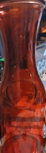 Carafe Red clear glass pitcher/ Decanter jar- Vase, Home Table decor- crafts - Picture 1 of 5