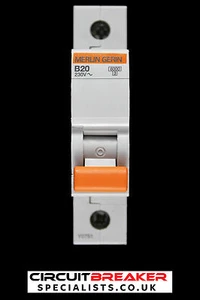 MERLIN GERIN 20 AMP CURVE B 6kA MCB CIRCUIT BREAKER 11365 - Picture 1 of 6