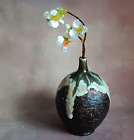 Studio Pottery.. Vase à col mince en grès... John Wright