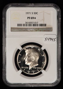 1971-S 50c Kennedy Half Dollar Proof - Looks Cameo - NGC PF 69 STAR - X4945 - Picture 1 of 2