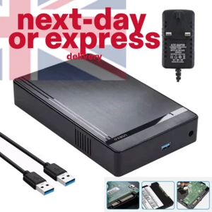 SHADOWCORE Hard Drive Enclosure, HDD Case for 2.5"/3.5" HDD/SSD Disk up to 18TB - Afbeelding 1 van 8