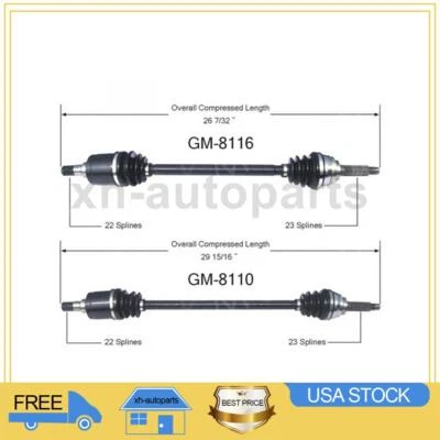 2 передних оси TrakMotive CV вал для Chevrolet Sprint 1985 ~ 1988 XH - Изображение 1 из 3