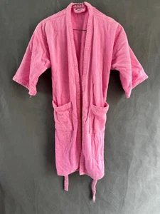 Lands End Pink Bathrobe Robe Girls Size Large Soft - Picture 1 of 5
