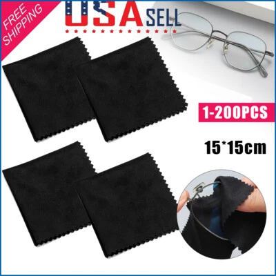 Lot Premium Microfiber Cleaning Cloth For Eye Glasses Phone Screen Camera Lens - Imagem 1 de 4