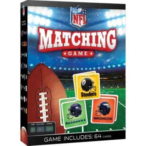 MATCHING GAME FAMILY 64 CARDS MEMORY NFL 32 TEAMS - Picture 1 of 5