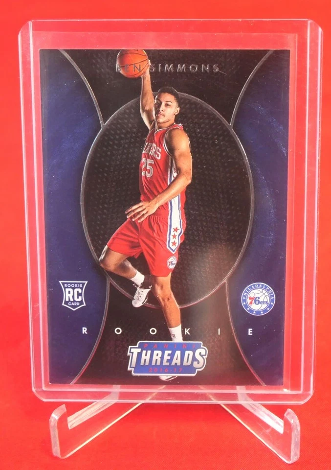 Ben Simmons Rookie Threads Panini NBA Basketball Card #258 MINT  - Image 1 of 1