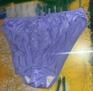 Vintage Satin Fredericks of Hollywood Sissy Spitze zweite Haut Höschen XL - Bild 1 von 17