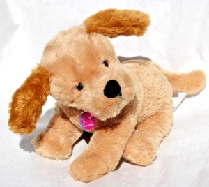 Wave & Play 12" Tan Labrador Nintendo Nintendogs Plush Wags Ears /Barks - Tested - Picture 1 of 5