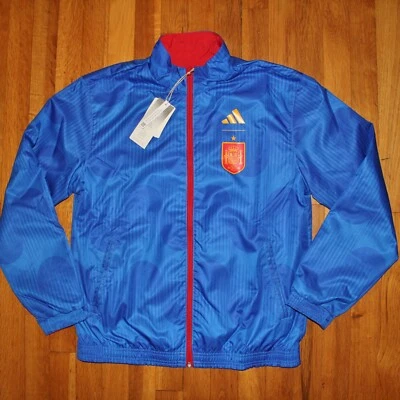 Jaqueta feminina Adidas seleção nacional de futebol hino M HE8904 Copa do Mundo - Imagem 1 de 4