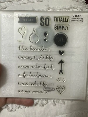 Juego de sellos Close To My Heart Cling - C1617 YOU'RE THE BOMB Foto 1 de 3