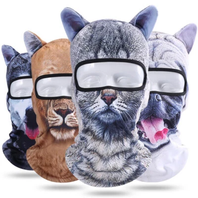 3D Stand Ears Animal Balaclava Face Mask Hat for Halloween Cosplay Sport Outdoor - Image 1 of 4