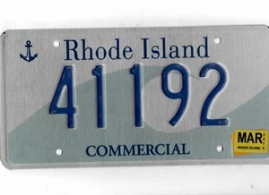 RHODE ISLAND 2019 license plate "41192" - Picture 1 of 1