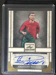 2022 Leaf Ultimate Soccer Auto Gold Cristiano Ronaldo 1/4 - Bild 1 von 2