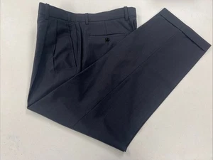 Betenly Men's Gray Solid Wool Dress Pants 36X30 $118 - Picture 1 of 9