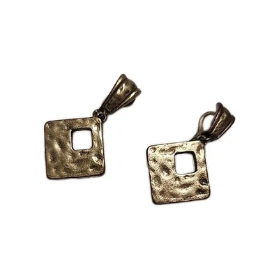 Premier Designs 'Bali' Brass Clip or pierced earrings gift christmas - Image 1 of 2