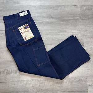 Neu mit Etikett Vintage 70er Big Mac Industriejeans 38 x 32 Carpenter Workwear Dark Denim neu aus altem Lagerbestand - Bild 1 von 10