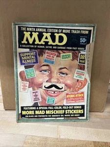 Mad Magazine ~ The Ninth Annual Edition of more Trash w Stickers. VG Box 280 - Picture 1 of 7