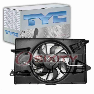 Conjunto de ventilador de radiador y condensador doble TYC para Chrysler 200 correas 2015-2016 fx Foto 1 de 4