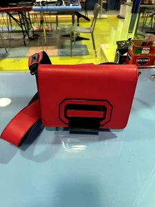 Judelovesyou red ribbon bag metal and vegan leather - Picture 1 of 4
