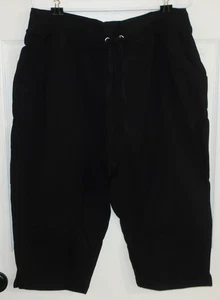 2 Just My Size by Hanes Damen French Terry Caprihosen schwarz 2XL NEU 0J185 2 Taschen - Bild 1 von 4