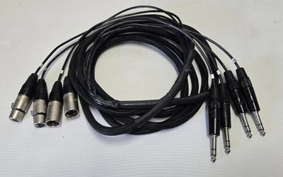 Cable de E/S Belden Neutrik XLR de 4 canales macho/hembra a 1/4" TRS de 12 pies Foto 1 de 2