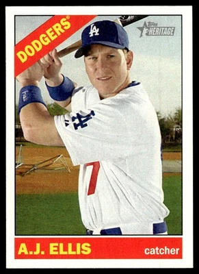2015 Topps Heritage A.J. Ellis Los Angeles Dodgers #171 - Image 1 of 2