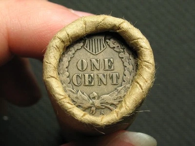 🔥ESTATE COIN ROLL 50 LINCOLN WHEAT CENT PENNIES w/S-MINT INDIAN HEAD! LOT 99ss - Image 1 of 3