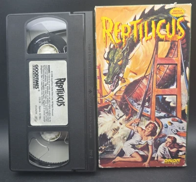 Reptilicus vintage Monster Movie VHS Horror,  Science Fiction  - Image 1 of 3