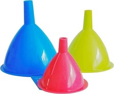 Set 3x IMBUTI Ø 90/80/60mm 3 colori imbuto di riempimento plastica imbuto di riempimento 38