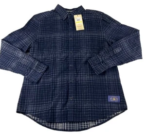 Scotch & Soda Shirt Mens M Corduroy Plaid L/S Button Up Blue 100% Cotton - Picture 1 of 9