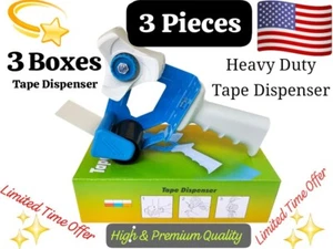 3 BOX 2" Tape Gun Dispenser Packing Packaging Sealing Cutter Industrial portable - Picture 1 of 7