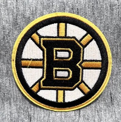 BOSTON BRUINS EMBROIDERED IRON ON PATCH 3” DIAMETER FREE SHIPPING