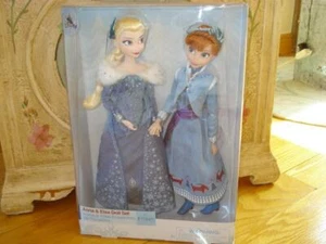 Disney Store FROZEN Anna and Elsa Doll Set NIB - Picture 1 of 6