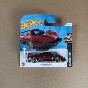 NEW 2024 Hot Wheels Short Card E CASE Pagani Zonda R Red - Picture 1 of 1