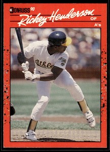 1990 Donruss #304 Rickey Henderson Very Good