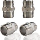 4 Pcs 304 Stainless Steel Straight Water Pipe Butt Joint  Pipe Joint