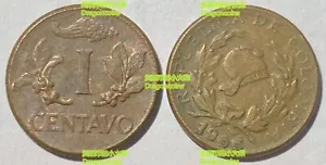 Colombia 1 Centavo 1942-1966 Thin Type 17mm bronze coin km205 - Picture 1 of 1